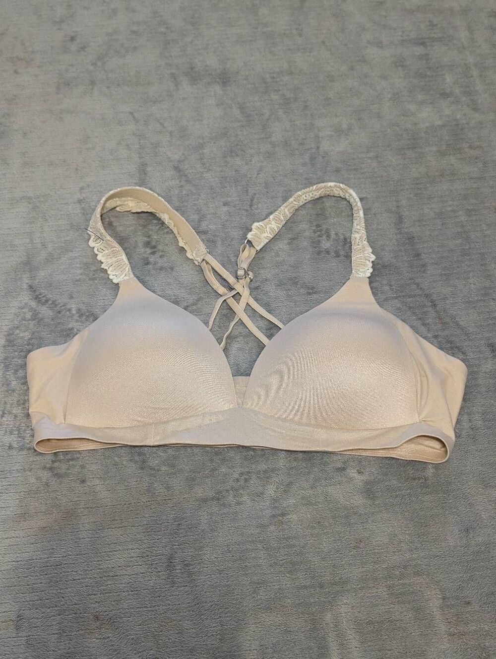 AERIE SIZE 36B Sunnie Wireless Strappy Beige Bra